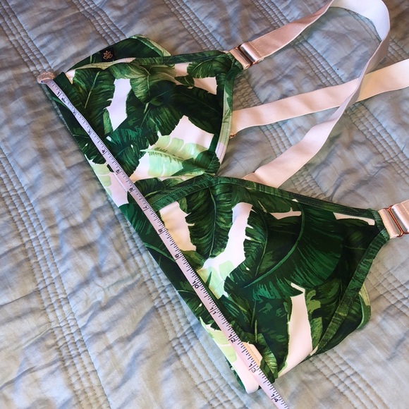 L’urv BANDIER Palm Print Sports Bra Size L NWOT - Picture 6 of 6